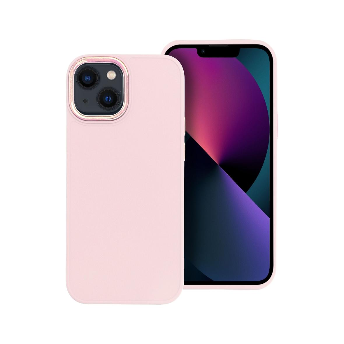 Futerał do iPhone 13 MINI Frame pudrowy róż