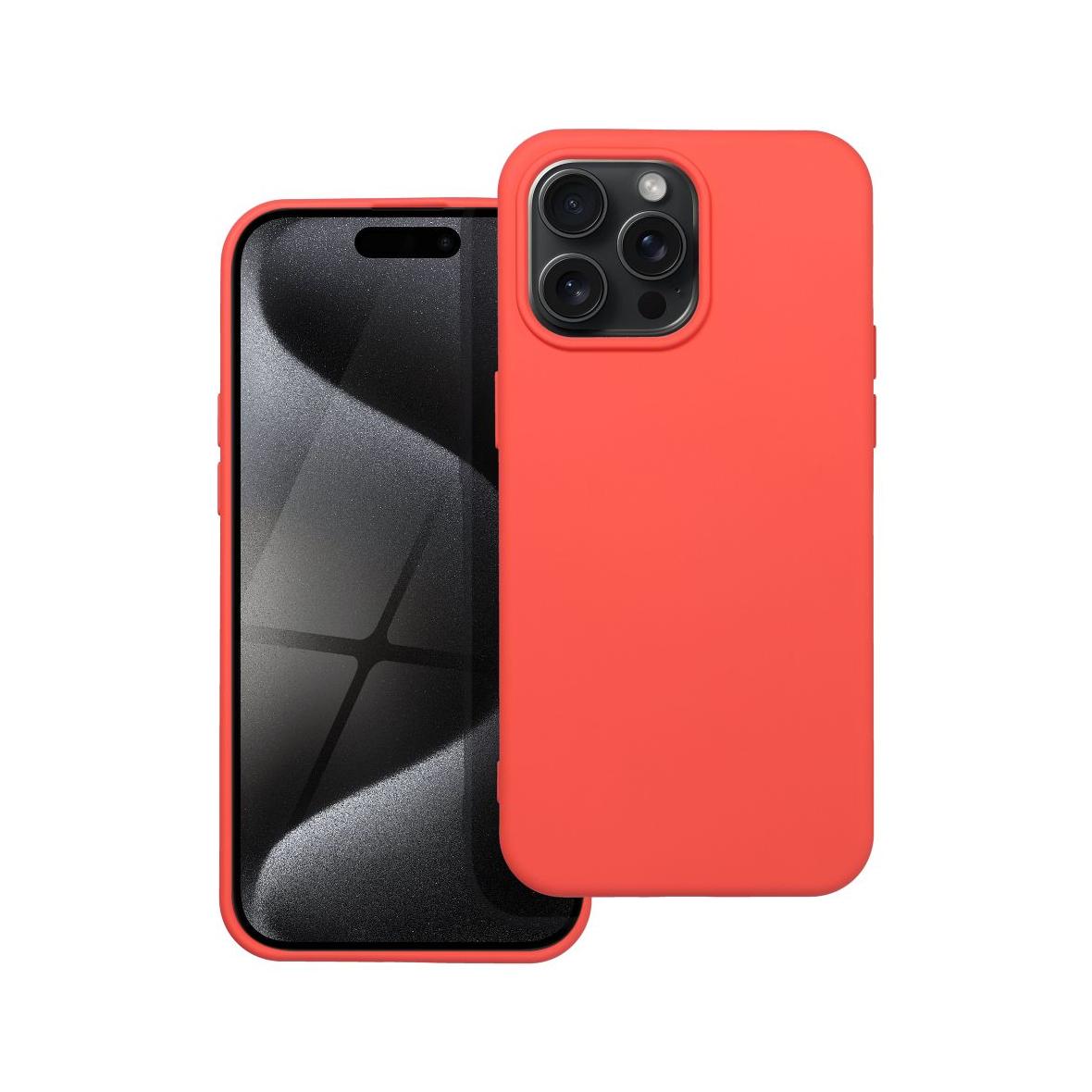 Futerał do iPhone 15 PRO MAX Silicone brzoskwiniowy