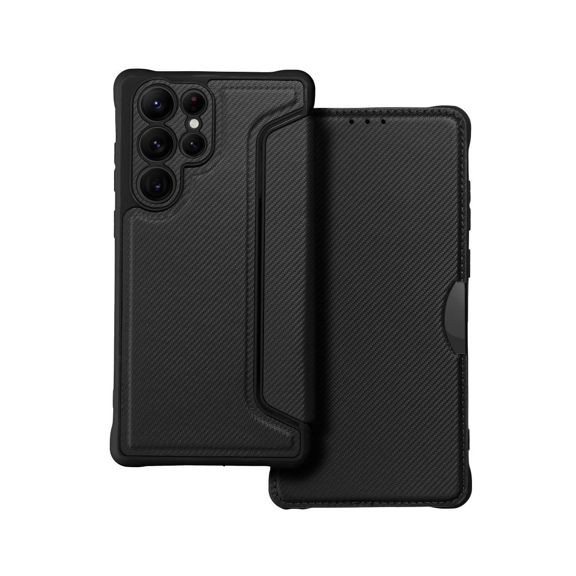 Etui z klapką na Samsung S22 ULTRA Razor Book czarne