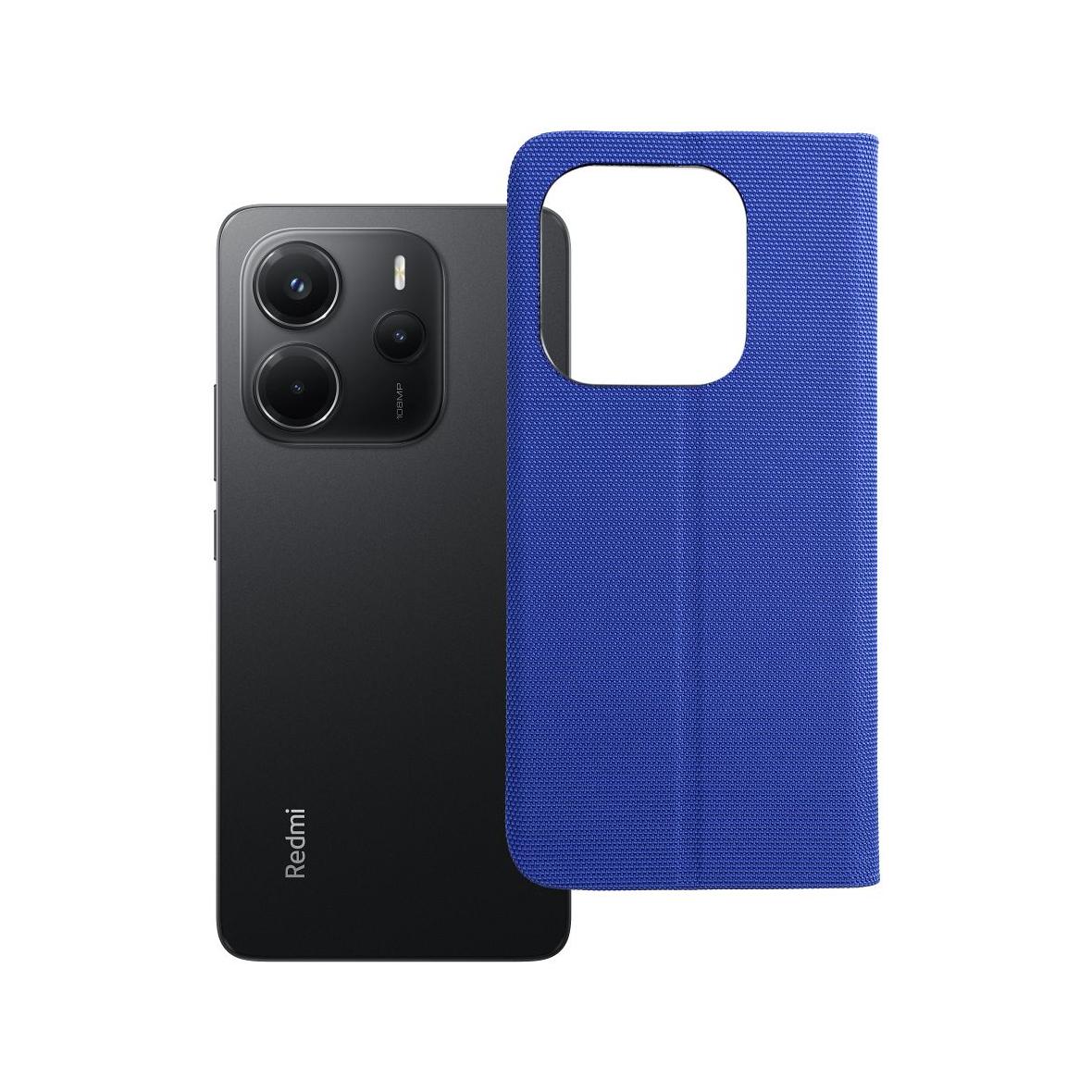 Etui z klapką na Xiaomi Redmi NOTE 14 4G (GLOBAL - 164,84mm x 78,15mm x 8,16mm) Sensitive Book niebieskie