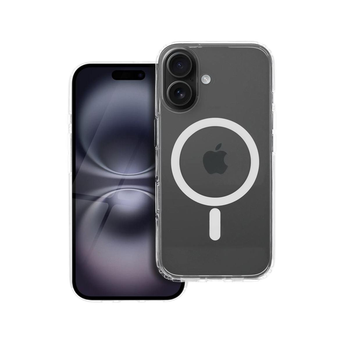 Etui na iPhone 16 Forcell F-Protect Clear Hybrid Premium zgodny z MagSafe transparentne 0INT