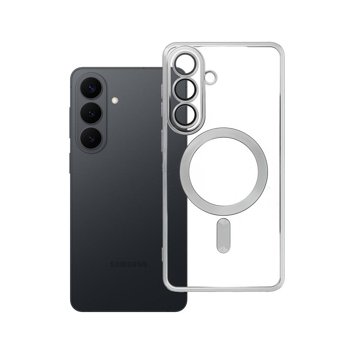 Futerał do Samsung S26 PLUS Electro Mag Cover zgodny z MagSafe srebrny