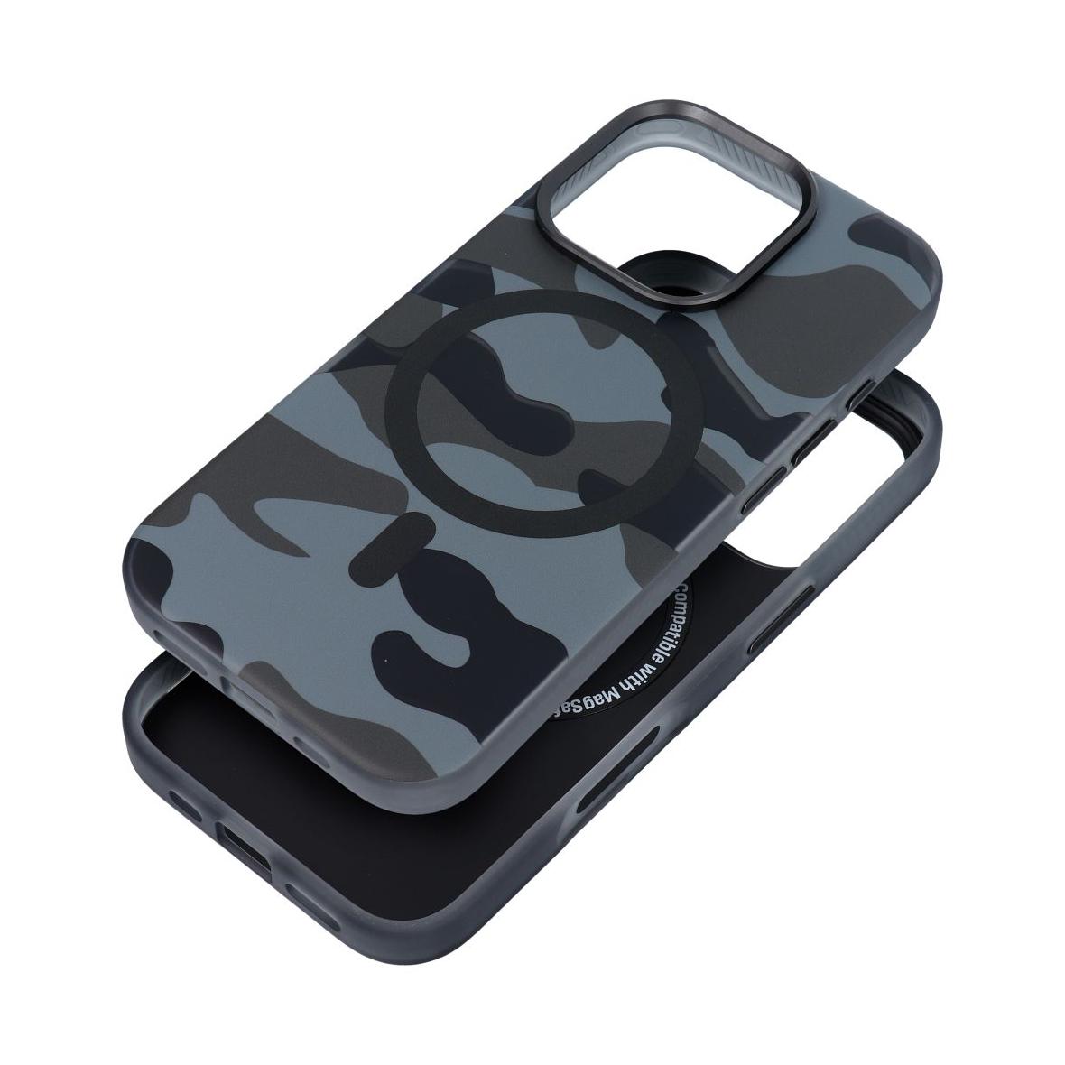 Etui na iPhone 16 PRO Forcell F-Protect Levels Dual Layer 4D technology zgodny z MagSafe Military Drop-Test black camo