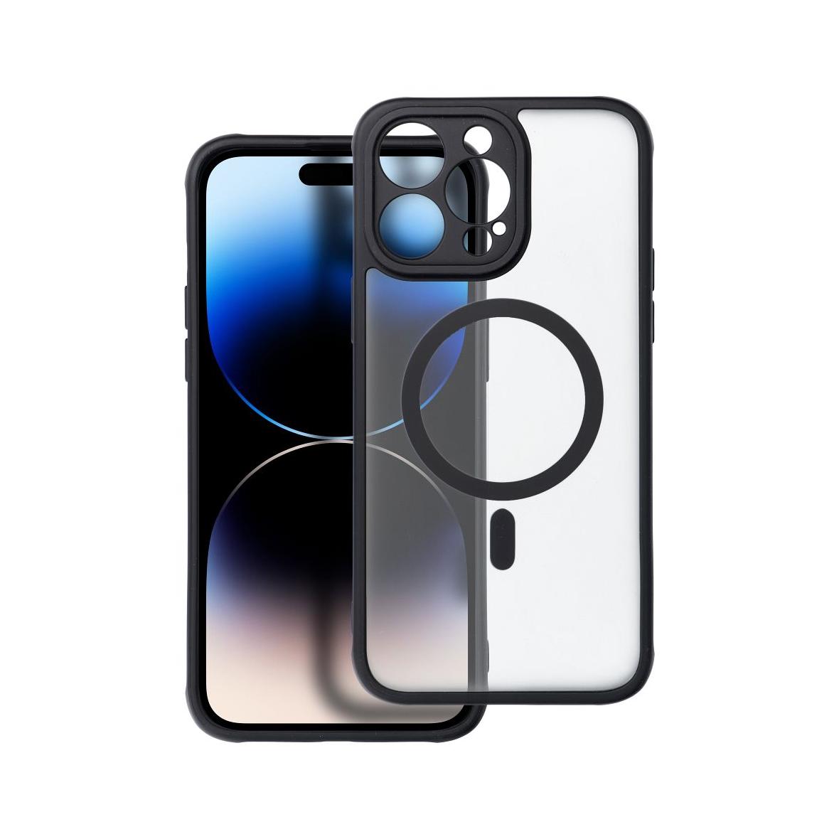 Futerał do iPhone 14 PRO MAX Full Matte Mag Cover zgodny z MagSafe czarny