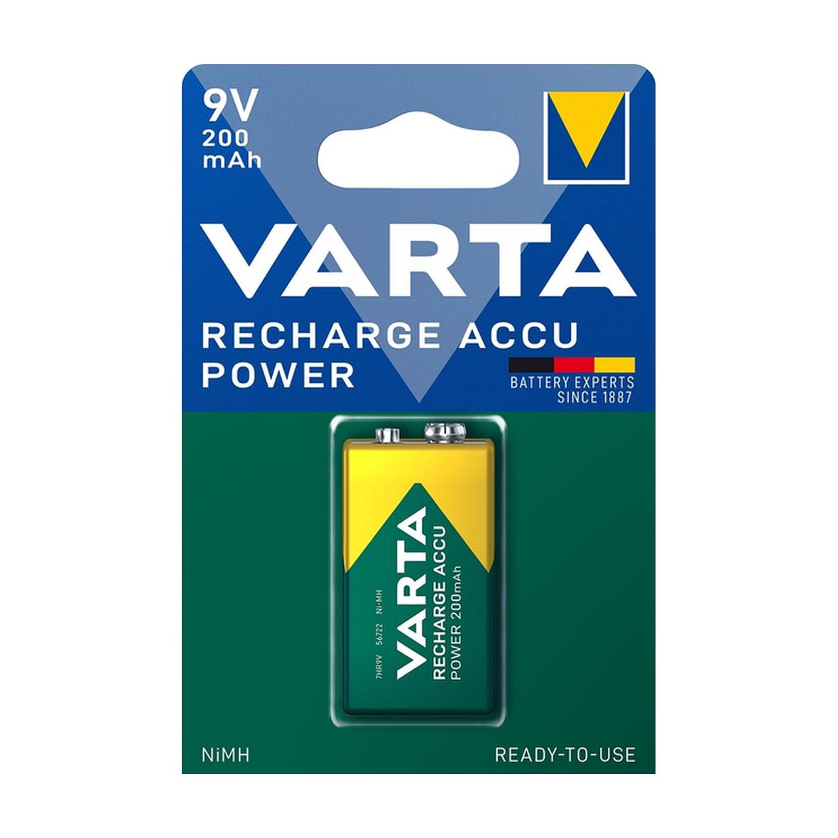 VARTA bateria akumulatorowa 9V 200mAh Accu Power 1 szt
