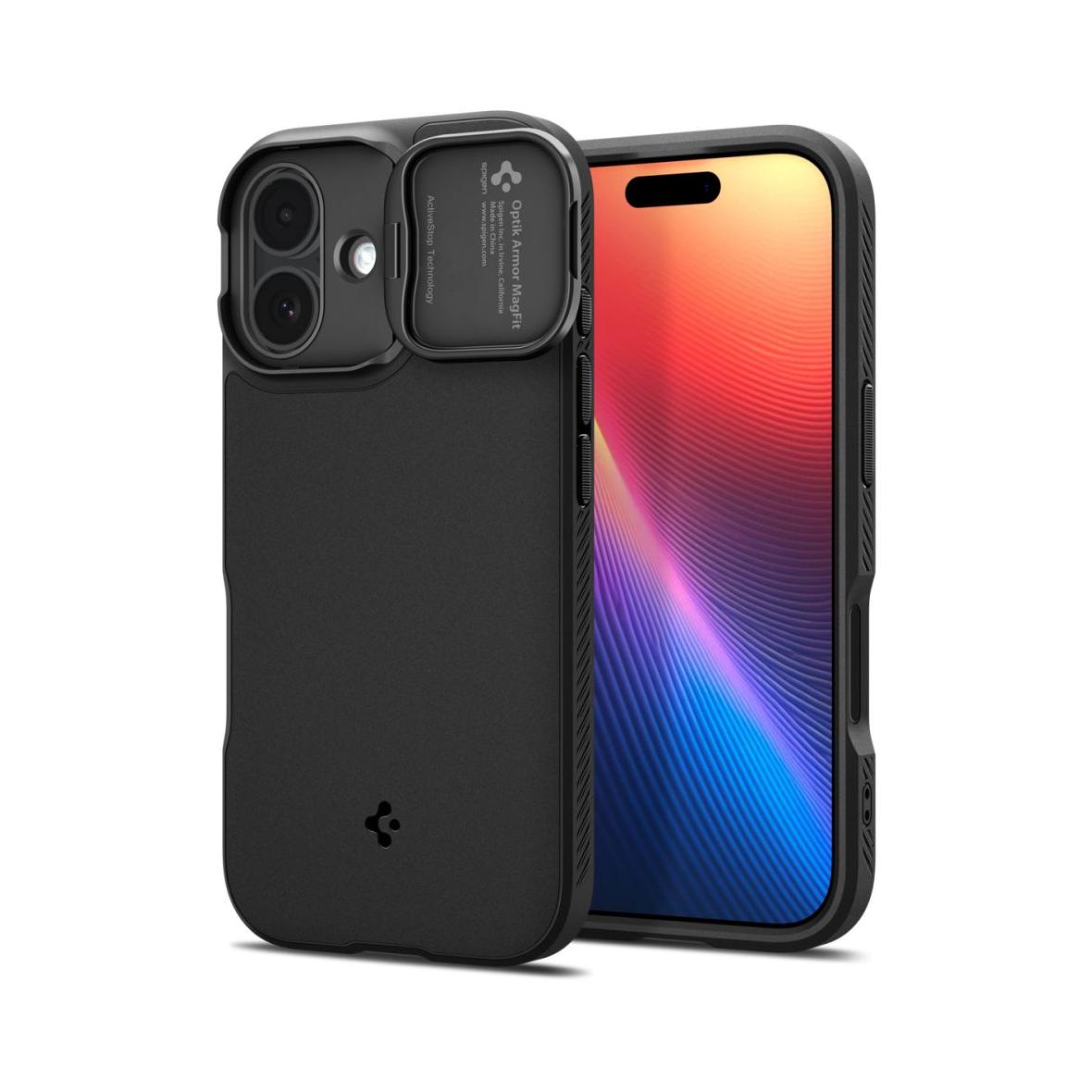 SPIGEN futerał OPTIK ARMOR MAG do IPHONE 17 black