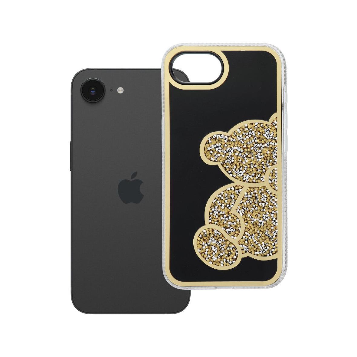 Futerał do iPhone 16e (SE 4 2025) / 17e Teddy Bear złoty
