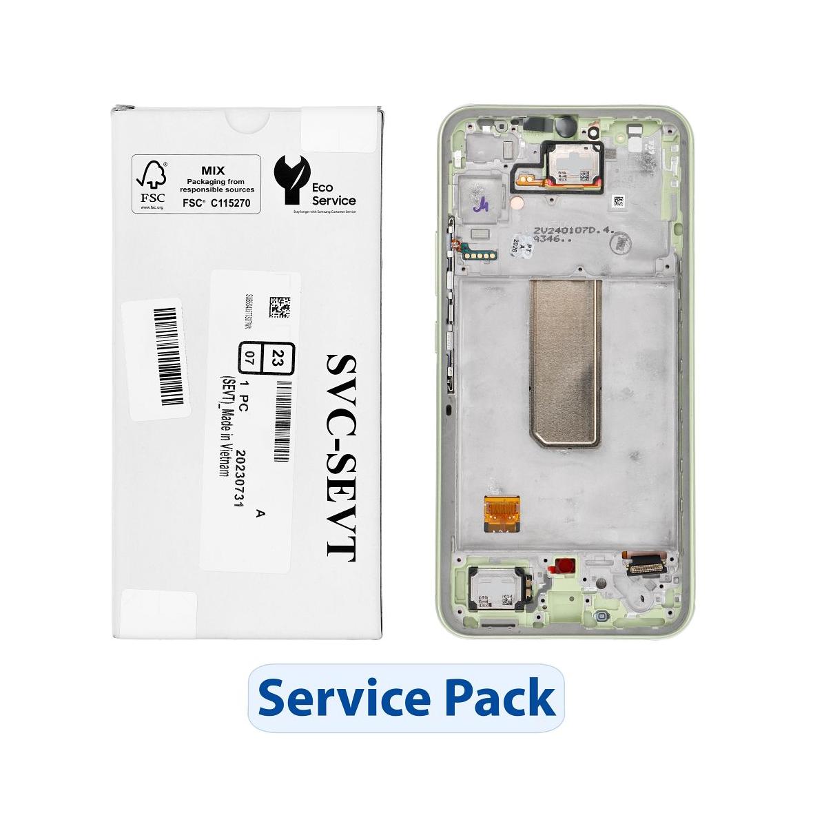 ServicePack Wyświetlacz LCD SAMSUNG A34 5G A346B Green GH82-31200C