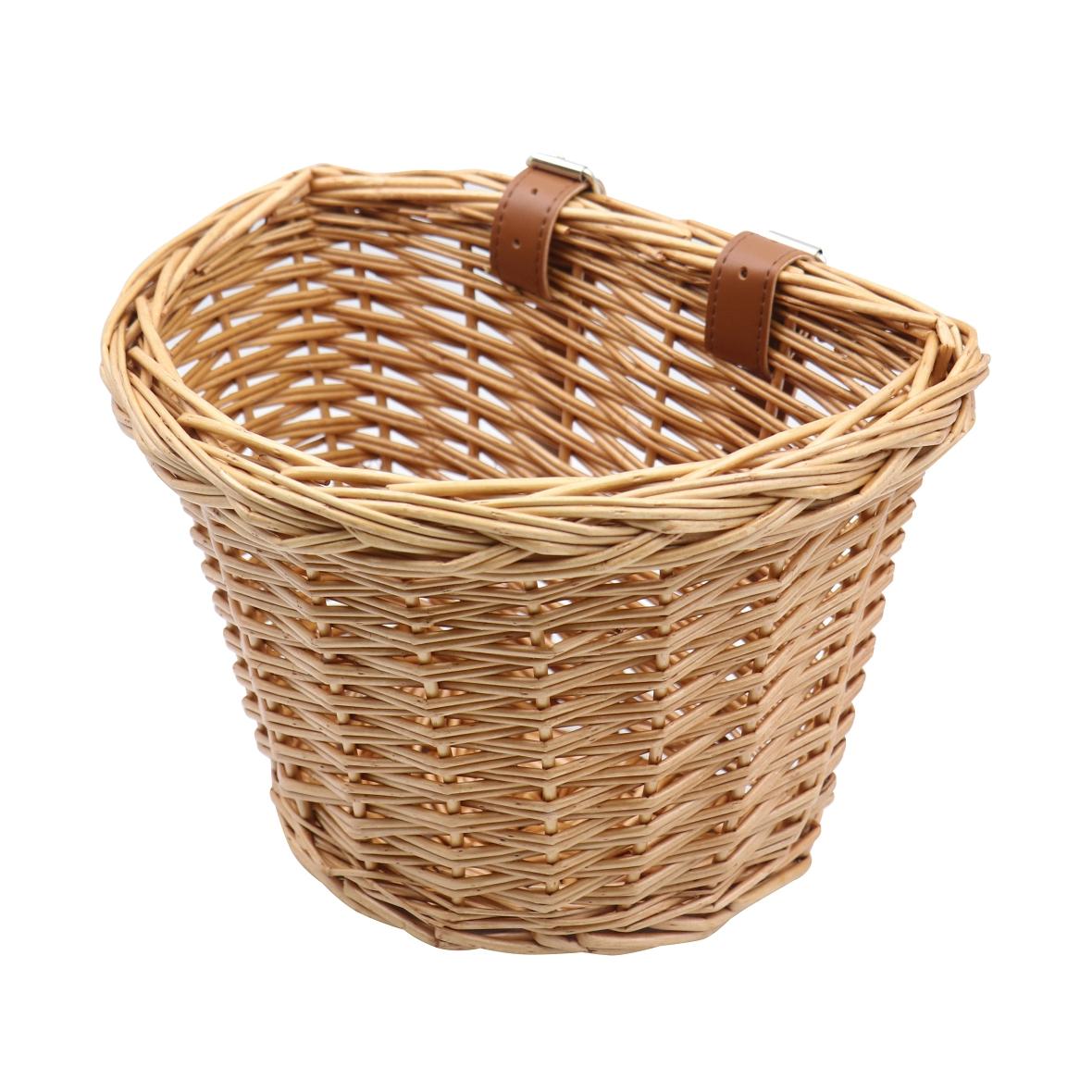 Kosz rowerowy wiklinowy przedni FSBKT-131-1 kolor drewna