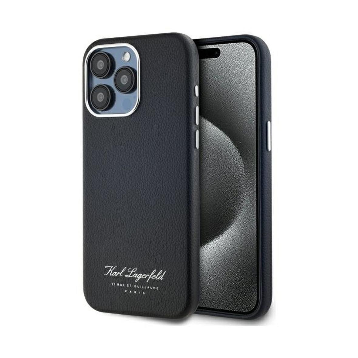 KARL LAGERFELD futerał do IPHONE 15 Pro Max KLHCP15XPGWCMKHK (FW PU Hotel RSG) black