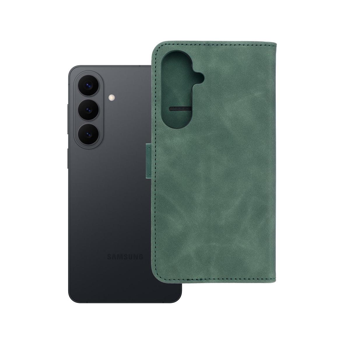 Etui z klapką na Samsung S26 PLUS Tender Book zielone
