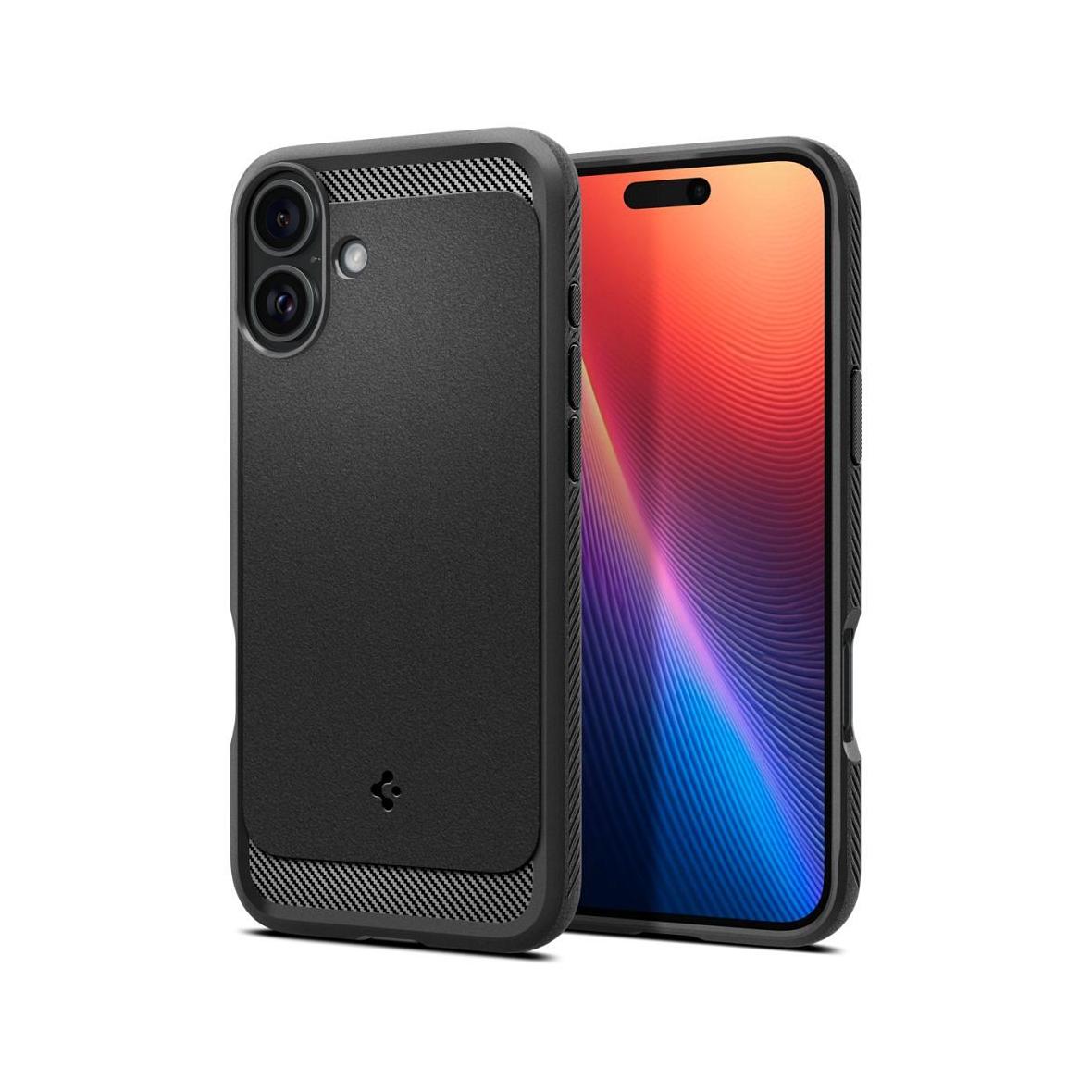 SPIGEN futerał RUGGED ARMOR MAG kompatybilny z MagSafe do IPHONE 16 matte black