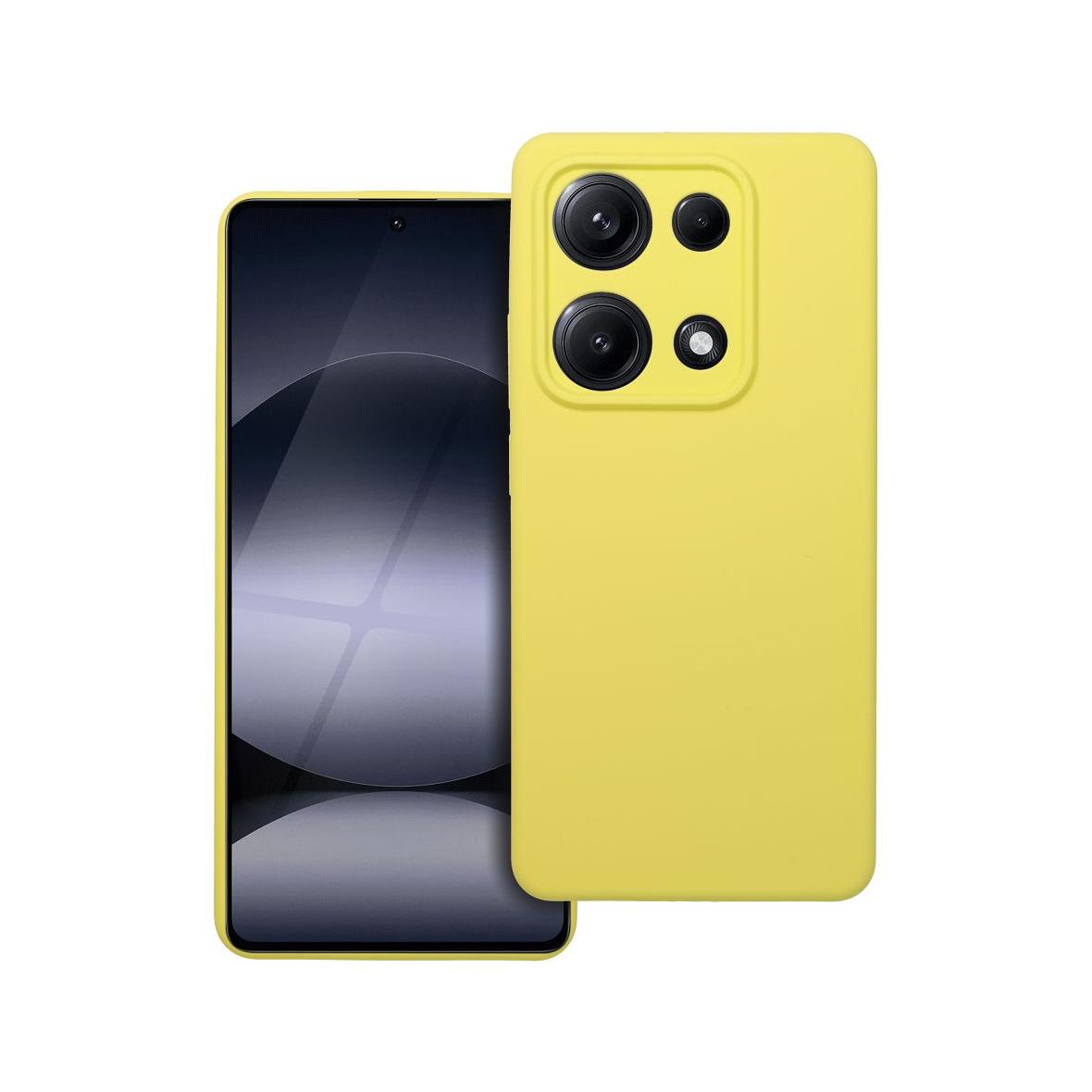 Futerał do Xiaomi Redmi Note 14S Silicone 2mm żółty