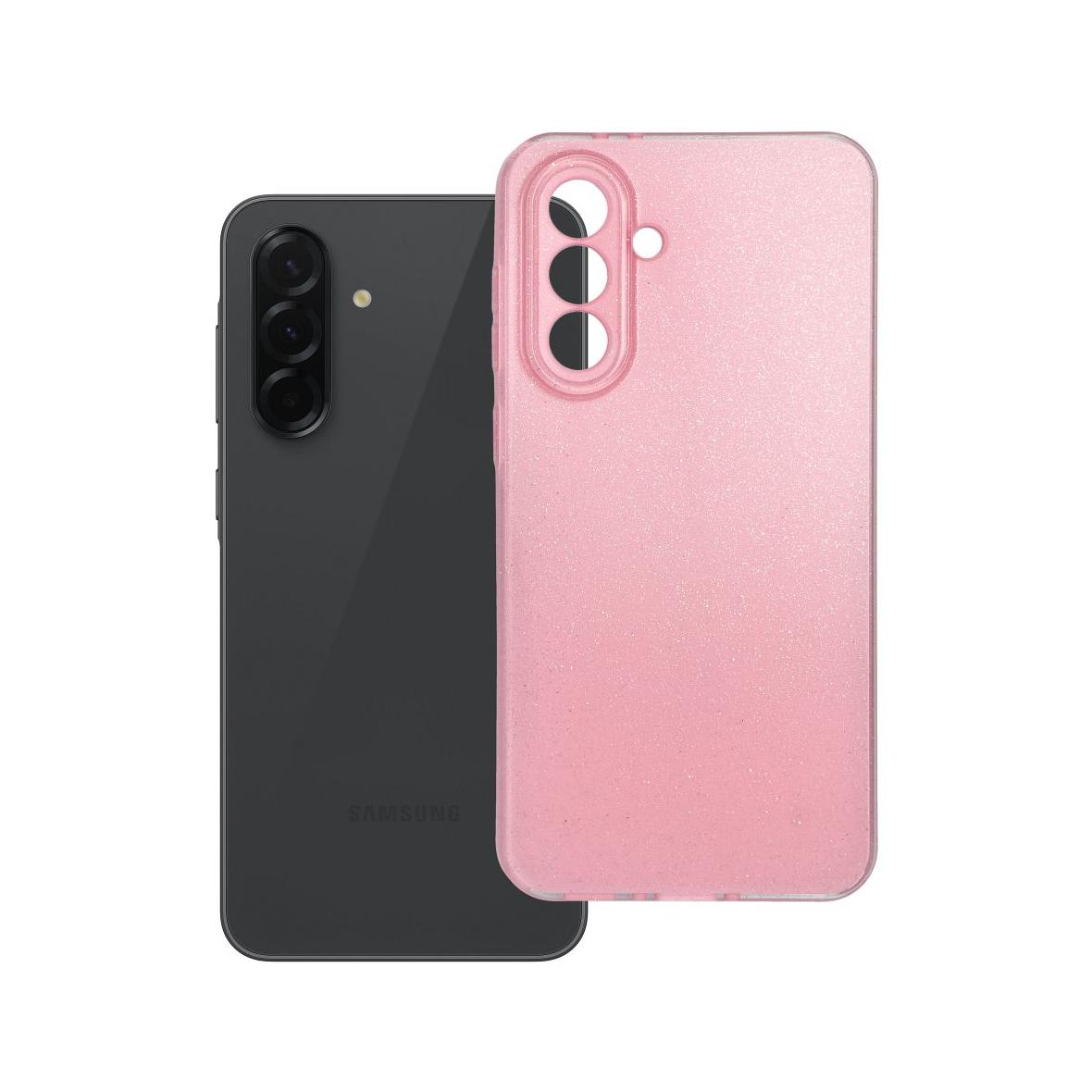 Futerał do Samsung A36 5G Clear Case 2 mm Blink różowy