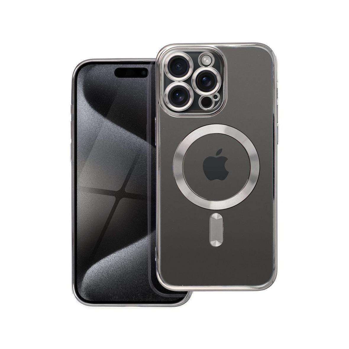 Futerał do iPhone 15 PRO MAX Electro Mag Cover zgodny z MagSafe tytanowy szary