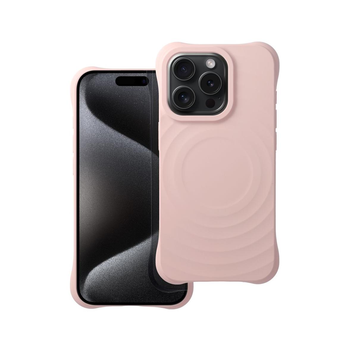 Silicone Zephyr Mag Cover kompatybilny z MagSafe do IPHONE 14 PRO MAX różowy