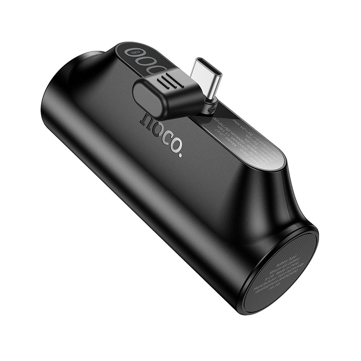 Powerbank Hoco 3000 mAh z wbudowanym złączem USB C J147 czarny