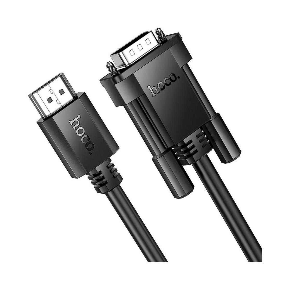 Kabel HDMI do VGA Hoco HD 1080p 2 m US12 czarny