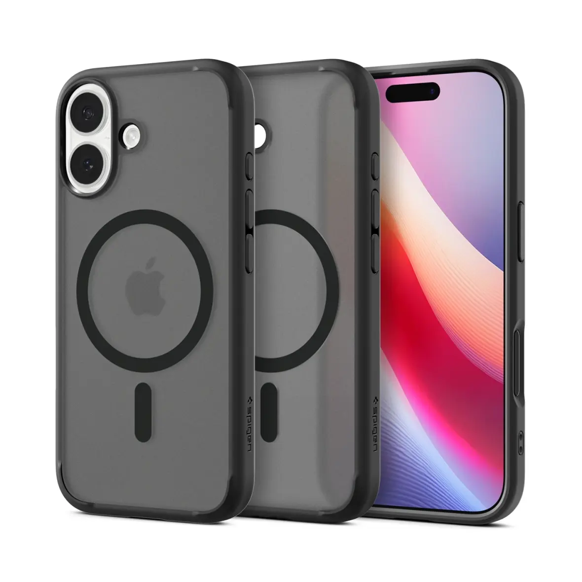 SPIGEN futerał ULTRA HYBRID MAG kompatybilny z MagSafe do IPHONE 17 frost black