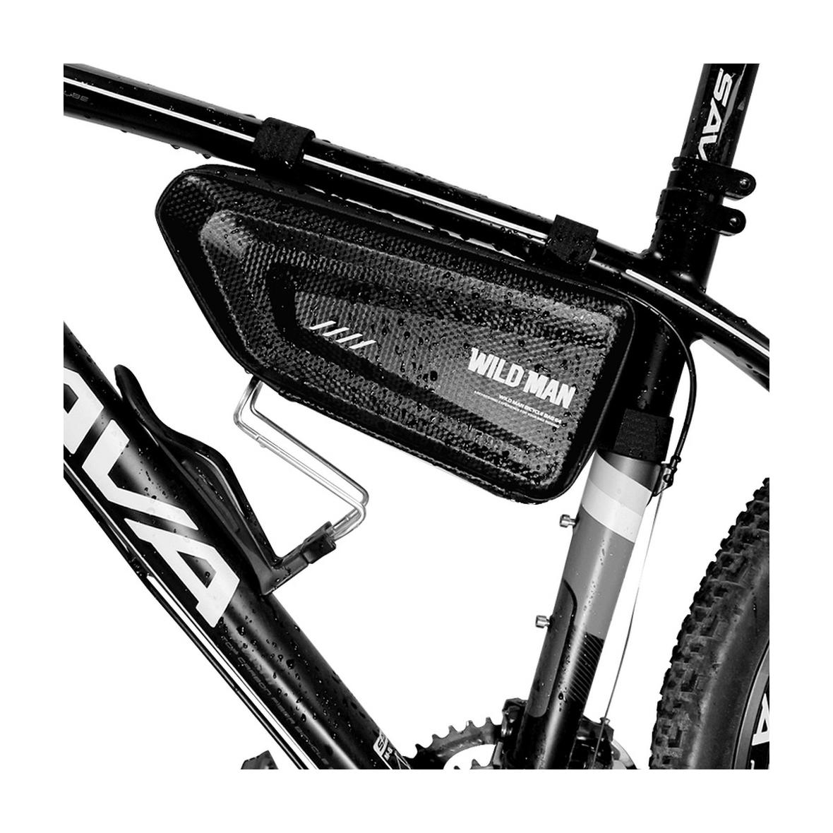 WILDMAN sakwa rowerowa pod ramę na zamek E4 1,5L ( 4" - 7" ) czarna