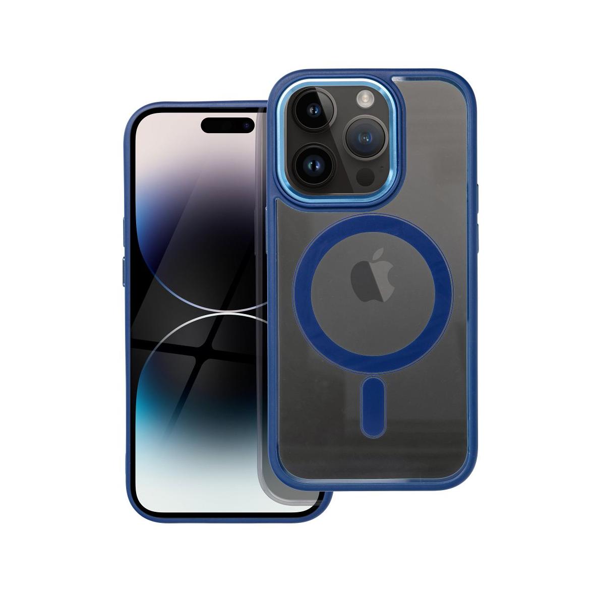 Futerał do iPhone 14 PRO Color Edge Mag Cover zgodny z MagSafe niebieski