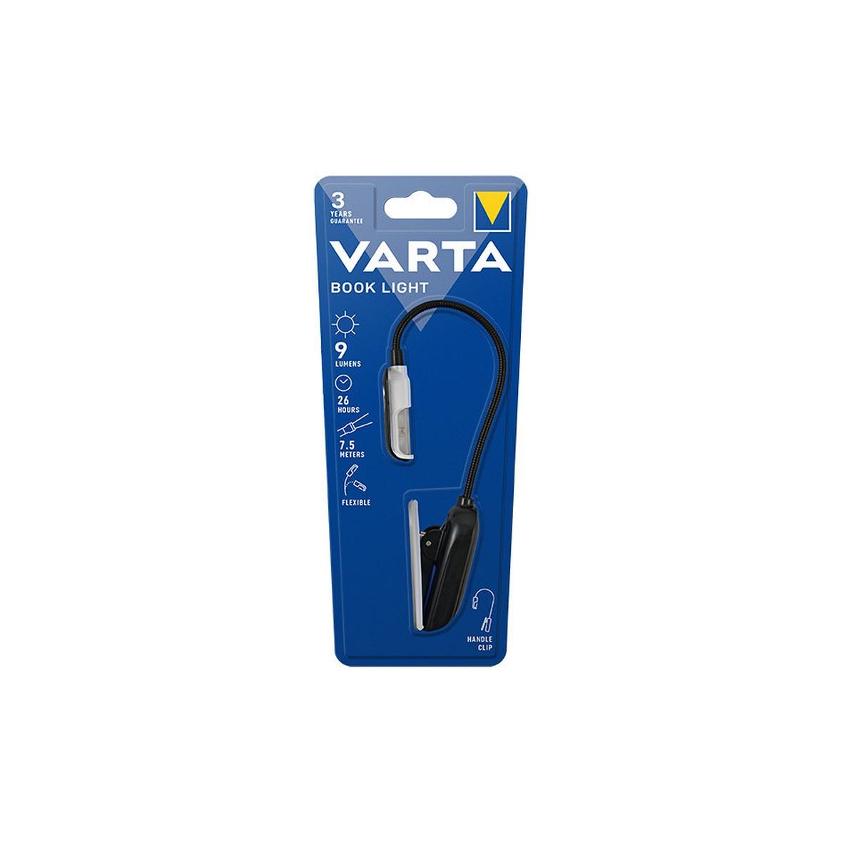 VARTA lampka LED do czytania książek (16618 LED BOOK LIGHT) + 2 x bateria CR2032