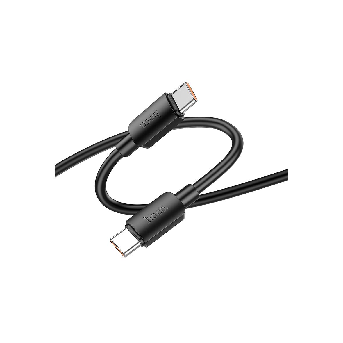 Kabel USB C do USB C Hoco PD 6A 100W 1 m X96 czarny