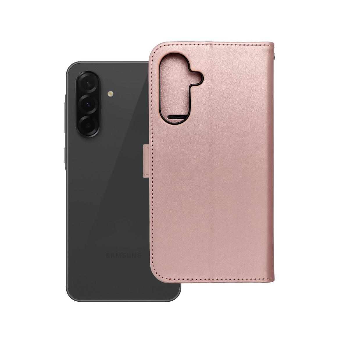 Etui z klapką na Samsung A36 5G Mezzo Book drzewo złoto-różowe