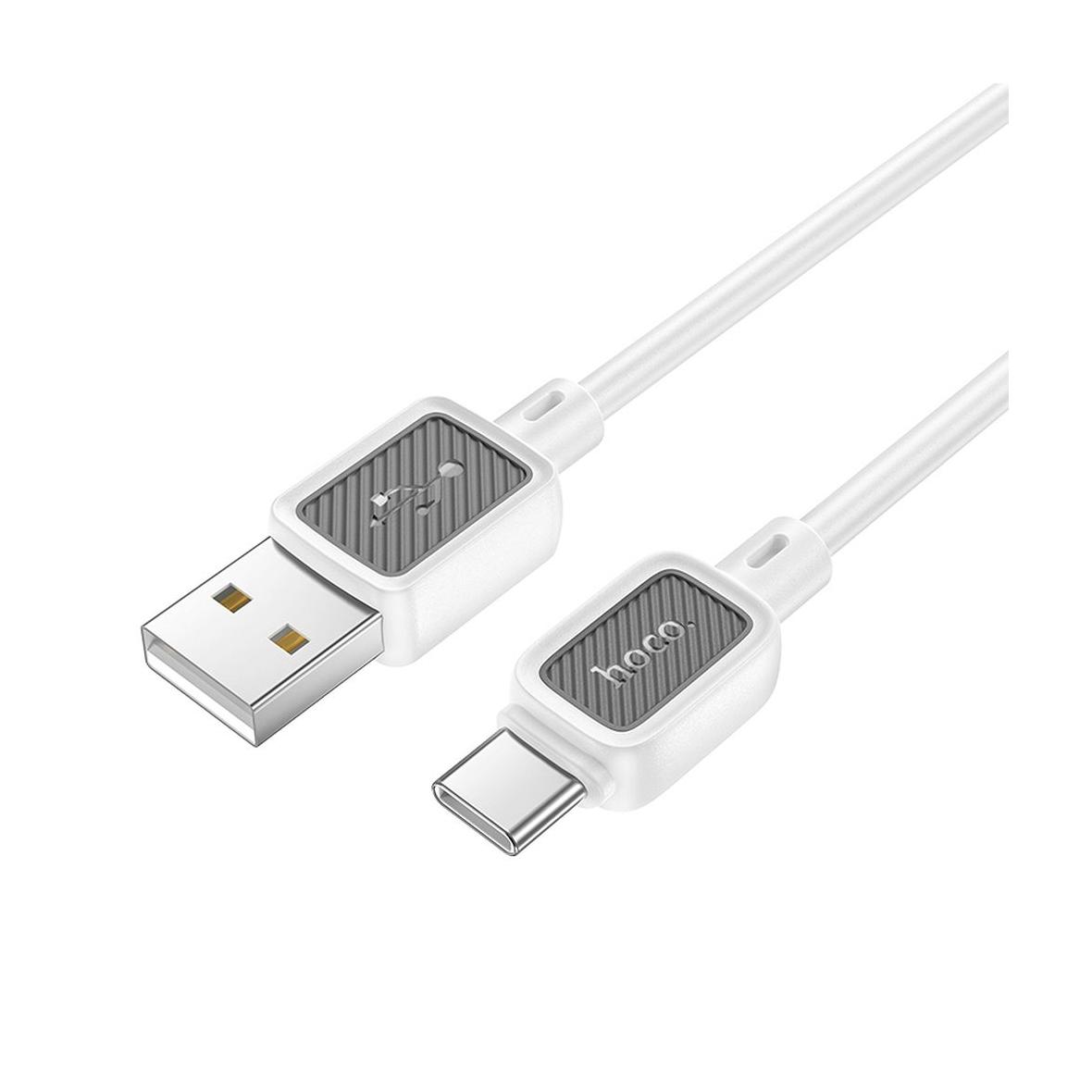 Kabel USB A do USB C Hoco 3A 1 m X108 biały