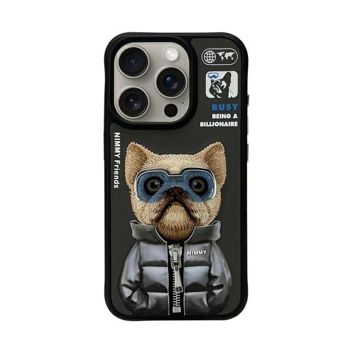 NIMMY futerał COOL&CUTE 2.0 Dog do IPHONE 15 Pro Max czarny