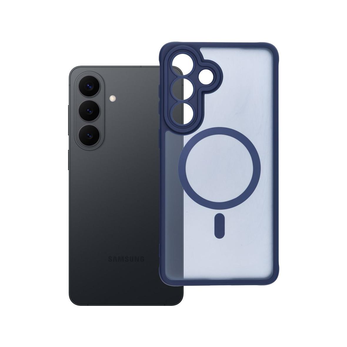 Futerał do Samsung S26 PLUS Full Matte Mag Cover zgodny z MagSafe niebieski