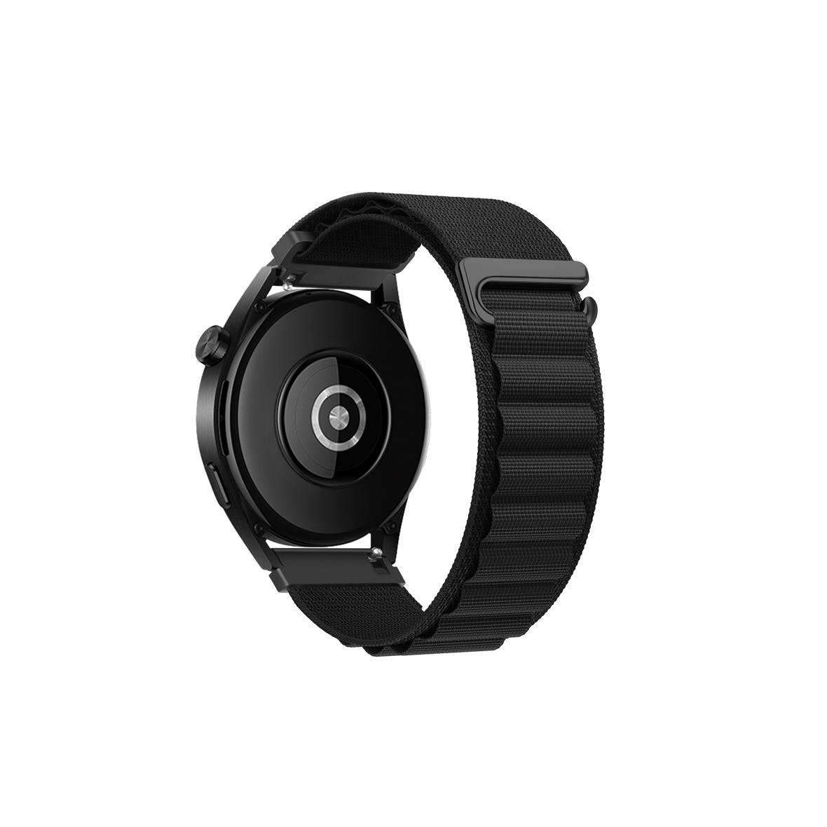 Pasek do Samsung Galaxy Watch Forcell F-Design FS05 sprzączka włókno poliestrowe 22 mm czarny
