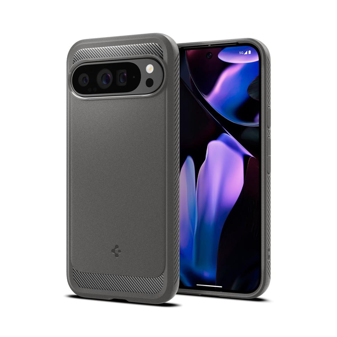 SPIGEN futerał RUGGED ARMOR do GOOGLE Pixel 9 Pro XL marble grey