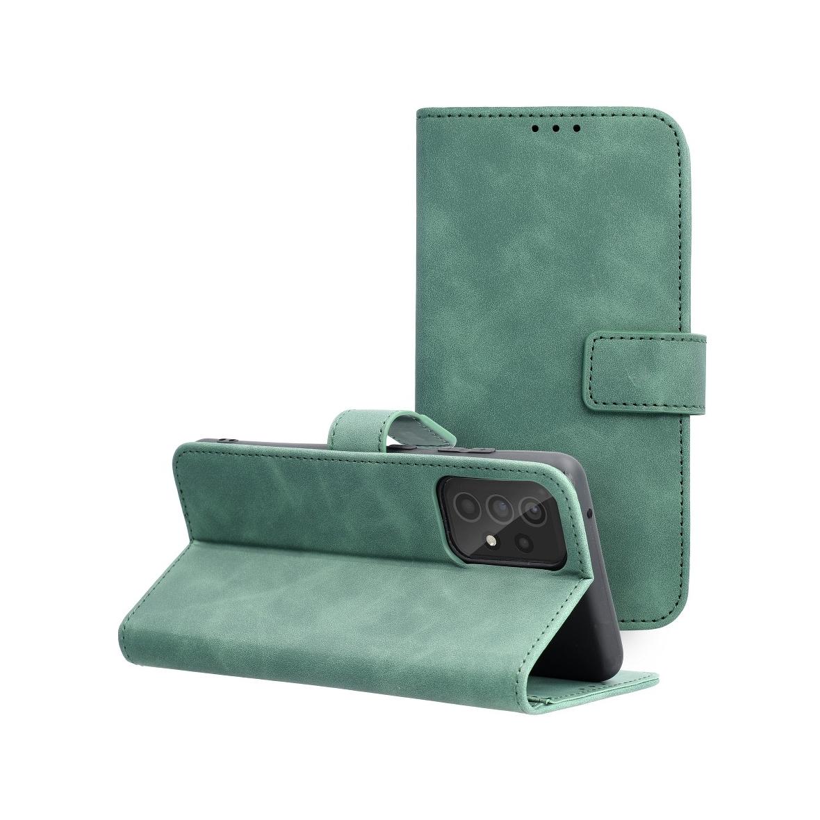 Etui z klapką na Samsung A52 5G / A52 LTE ( 4G ) / A52s 5G Tender Book zielone
