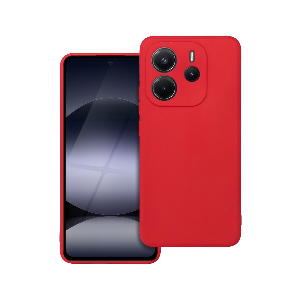 Futerał do Xiaomi Redmi Note 14 4G (GLOBAL - 164,84mm x 78,15mm x 8,16mm) Soft czerwony