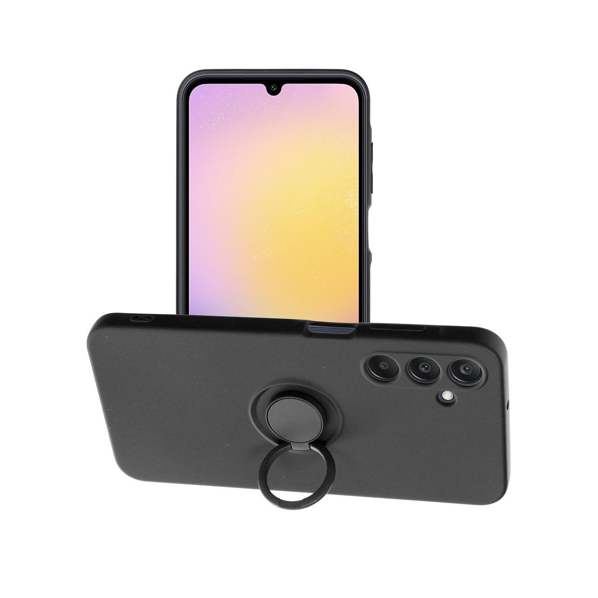 Futerał do Samsung A25 5G Silicone Ring czarny
