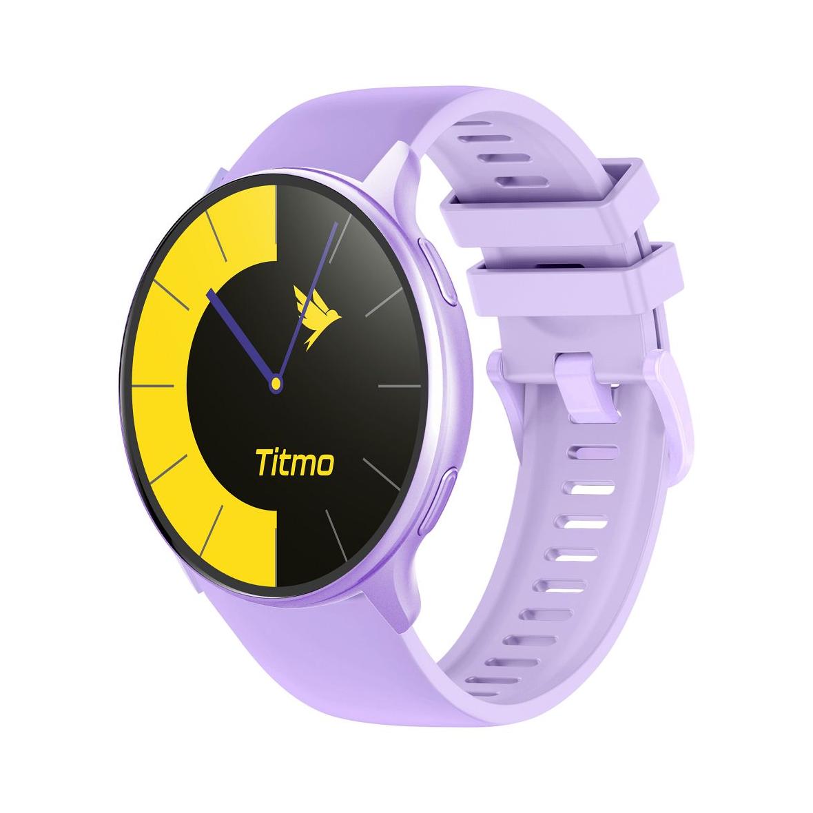 Smartwatch TITMO O-200 (GPS, AMOLED, bluetooth call, pasek silikonowy) lawendowy 0INT