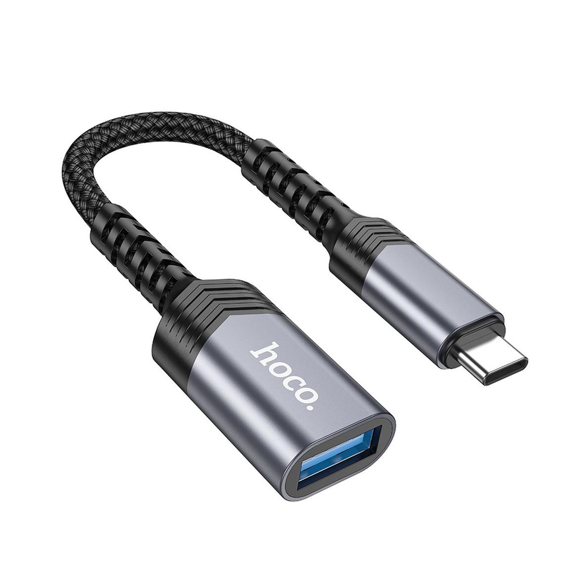 Adapter OTG USB C do USB A Hoco 4A UA24 czarny