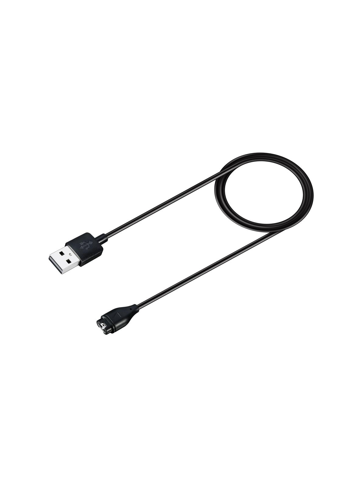 Kabel USB A do ładowania smartwatcha GARMIN FENIX 5 / 5 Plus / 5S / 5X / 6 / 6S / 6X / 7 / VIVOACTIVE 3 itd. HD24 1 m czarny