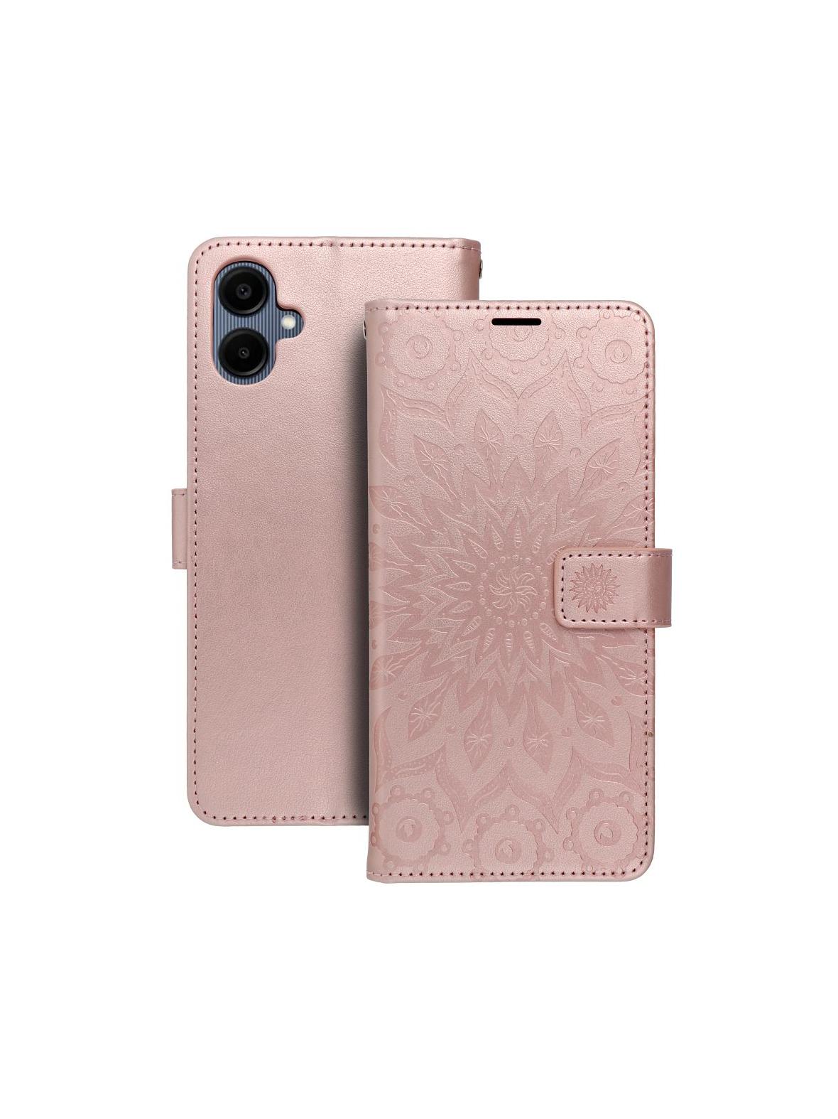 Kabura MEZZO Book do SAMSUNG A06 mandala złoty róż