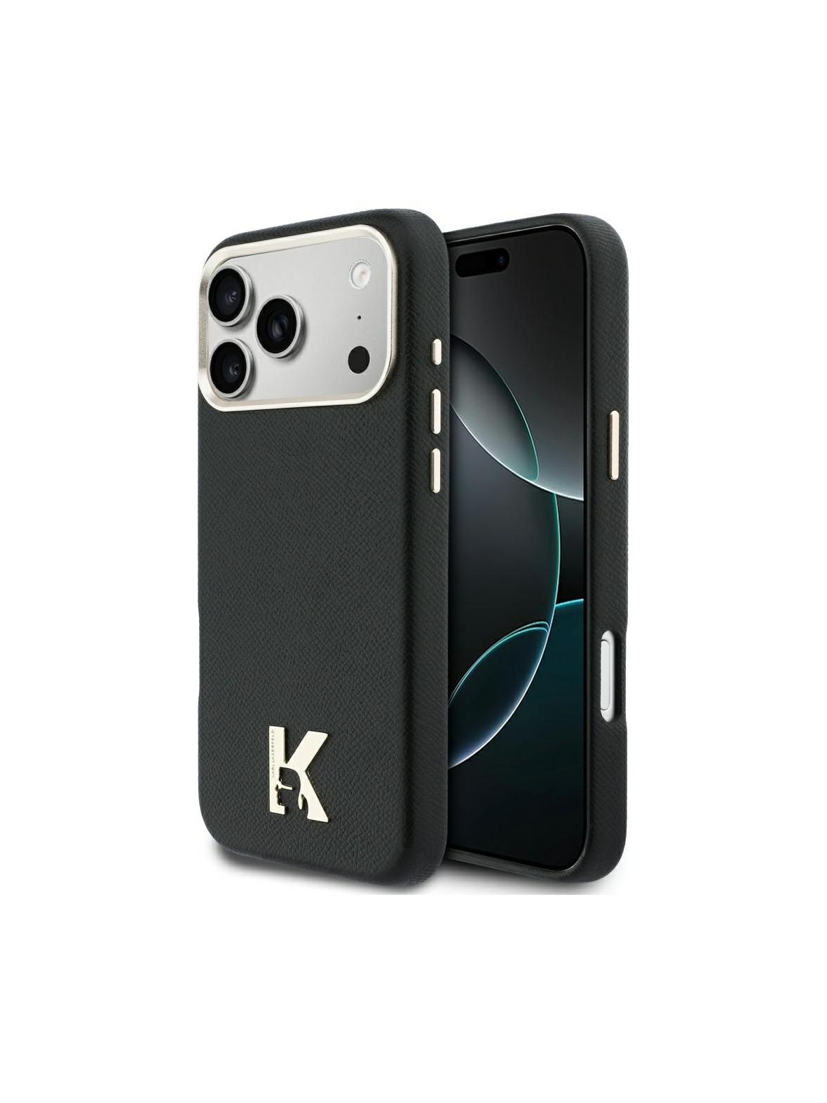 KARL LAGERFELD futerał do IPHONE 17 Pro Max kompatybilny z MagSafe KLHMP17X5PGFKHGK (PU FW W/ KHead Logo) czarny
