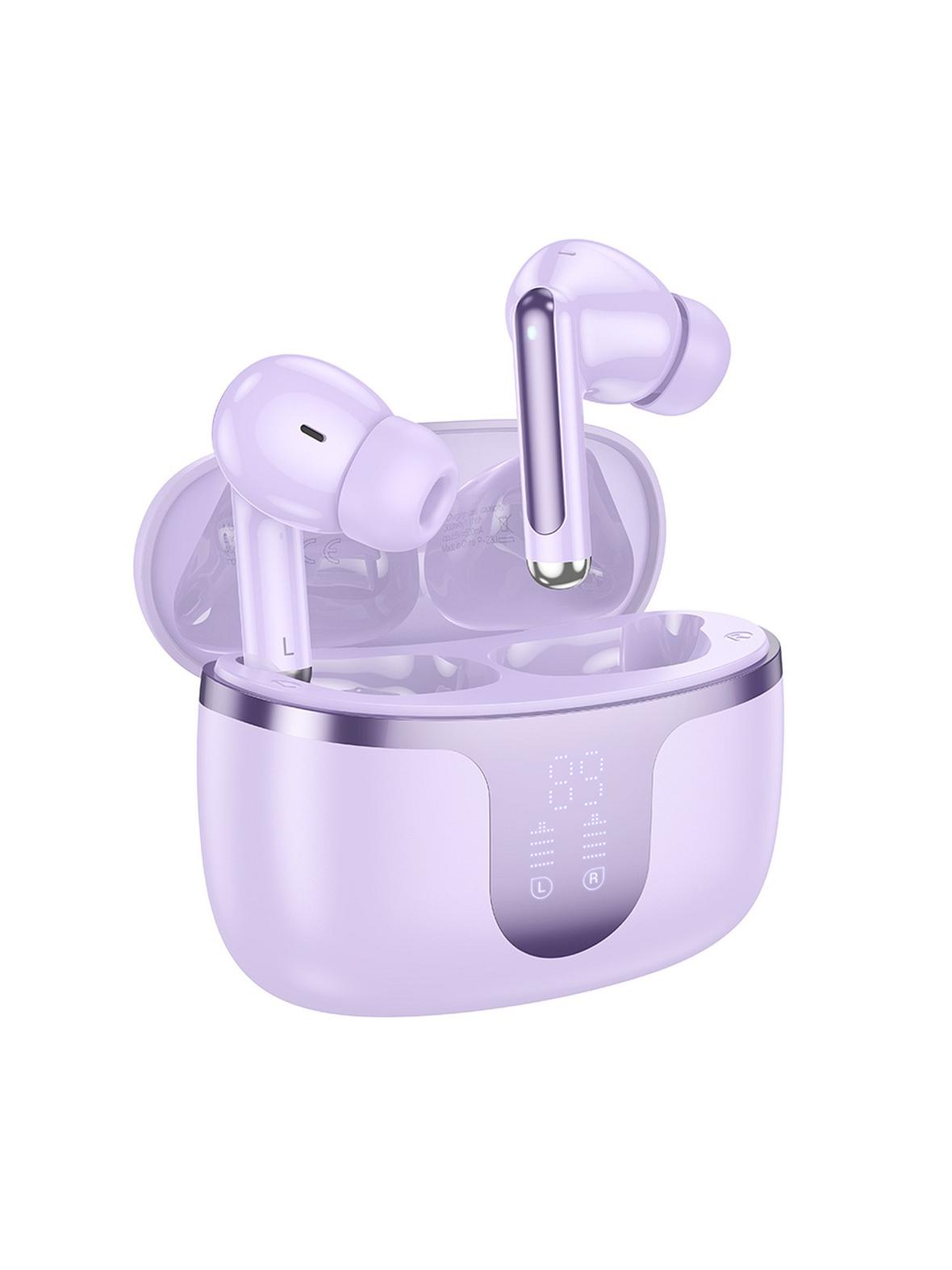 Słuchawki bezprzewodowe douszne Hoco TWS EQ10 fioletowe