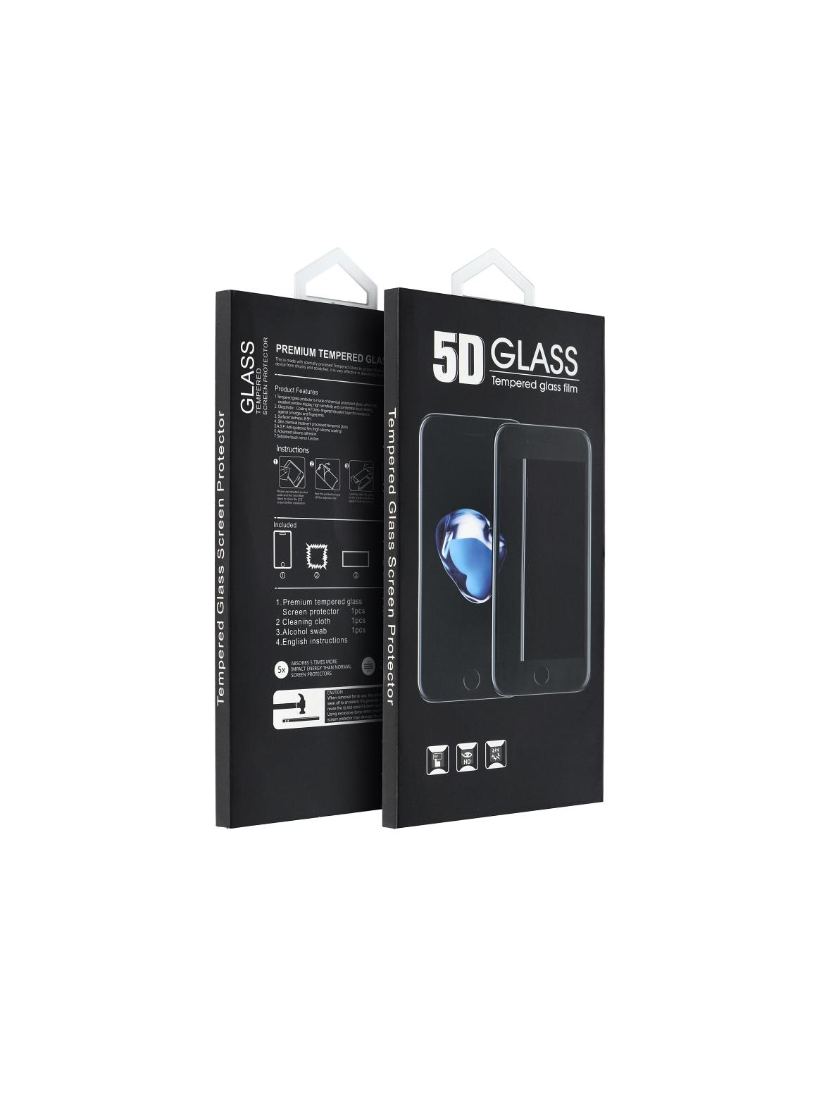 5D Full Glue Tempered Glass - do Xiaomi Redmi Note 12 4G / Redmi Note 12 5G czarny