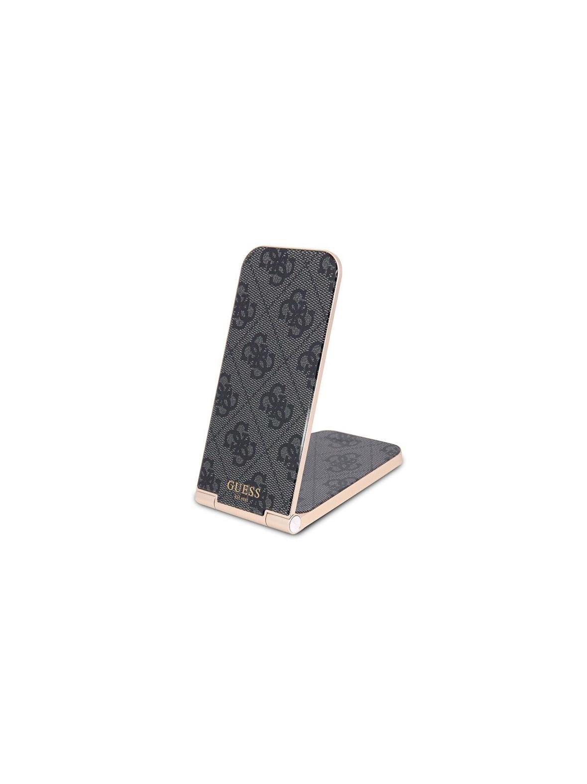 Ładowarka indukcyjna 2w1 Guess zgodna z MagSafe 15W składana GUDCFAL4PEGK złota