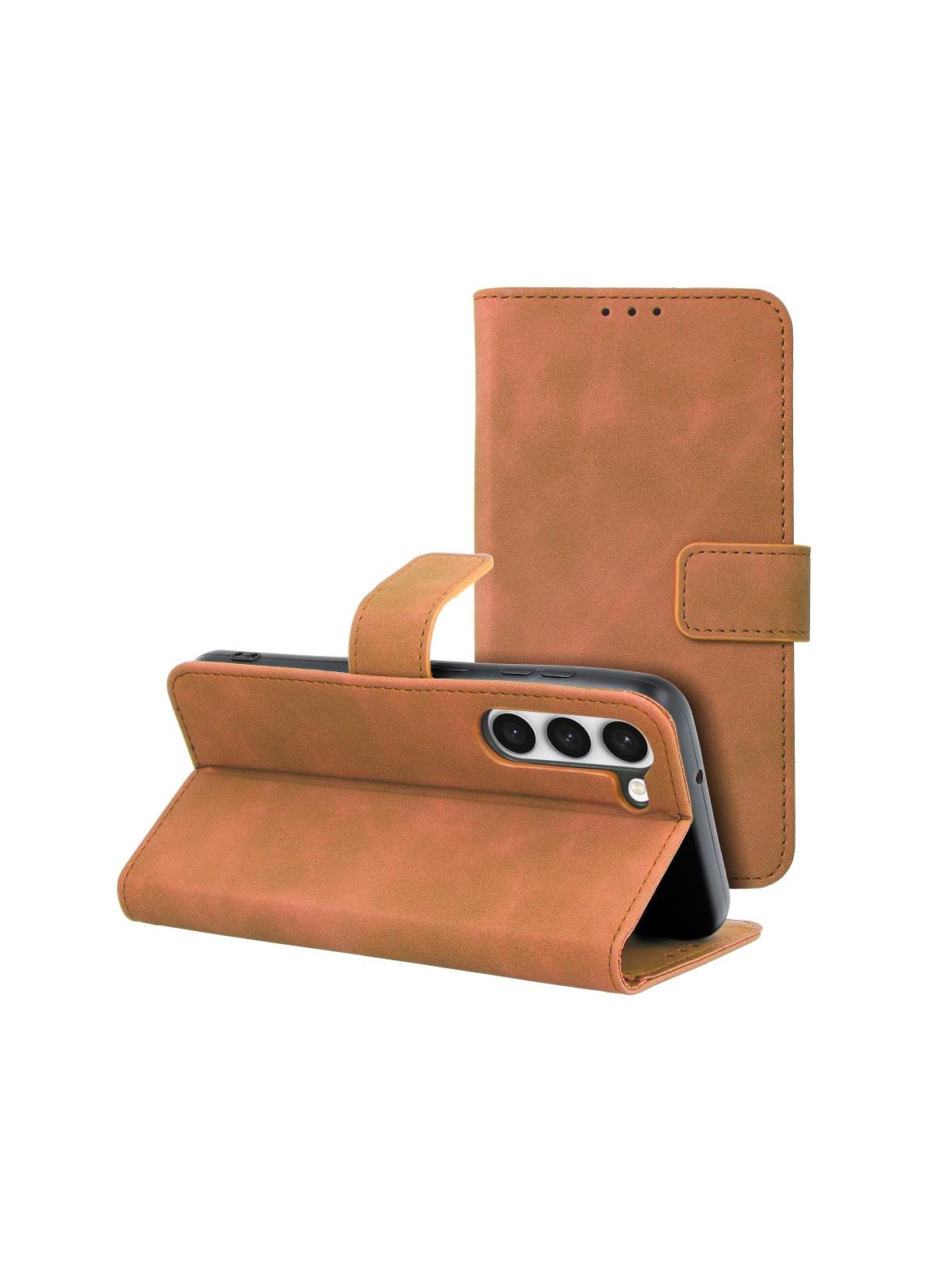 Kabura TENDER Book do SAMSUNG S23 brązowy