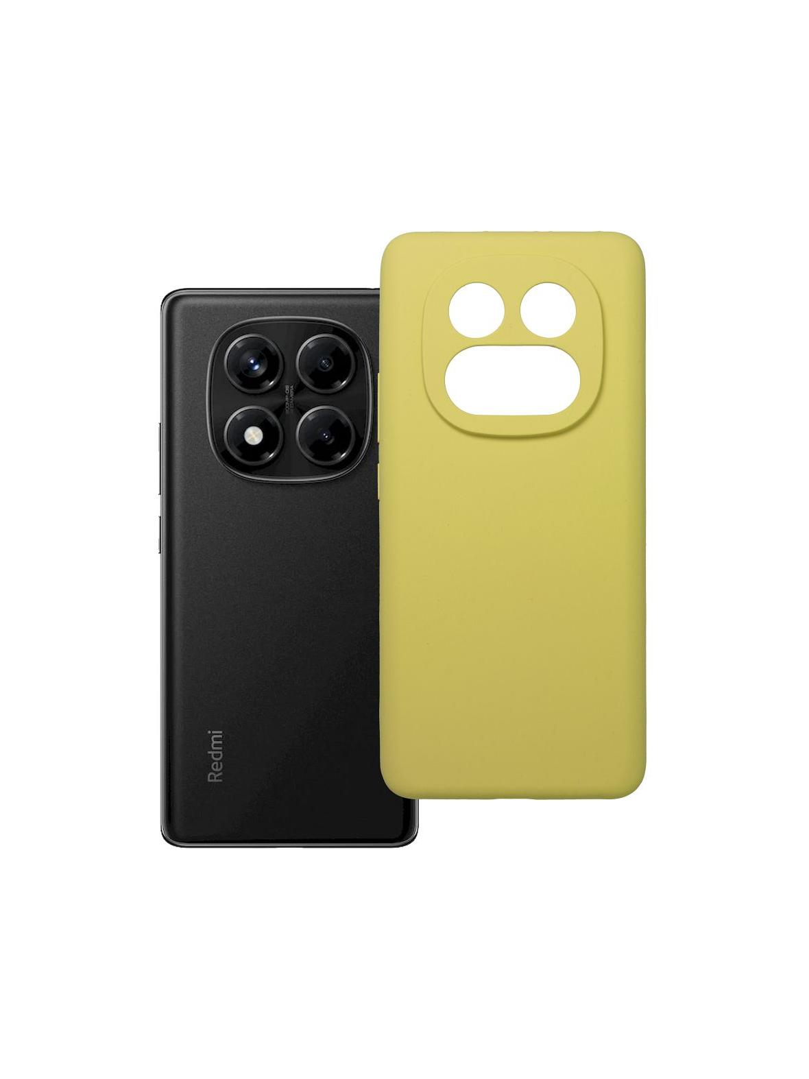 Futerał SILICONE 2mm do XIAOMI REDMI NOTE 14 Pro 4G żółty