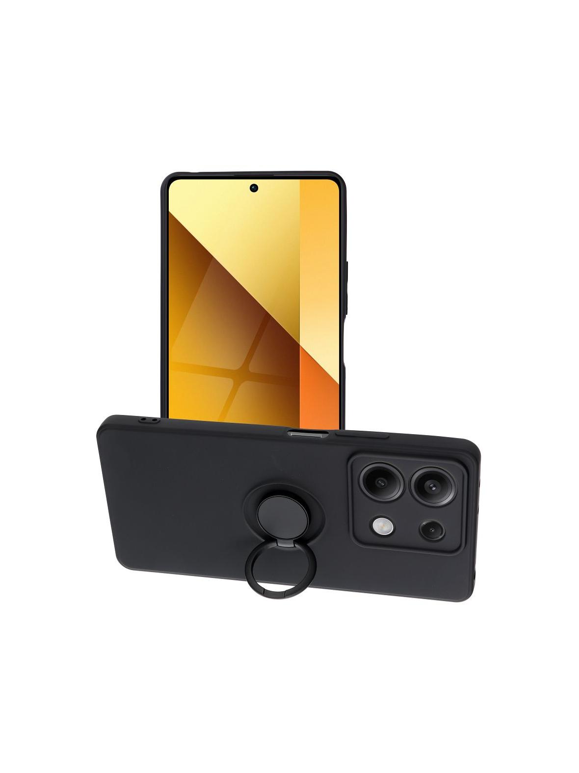 Futerał SILICONE RING do XIAOMI Redmi Note 13 5G czarny