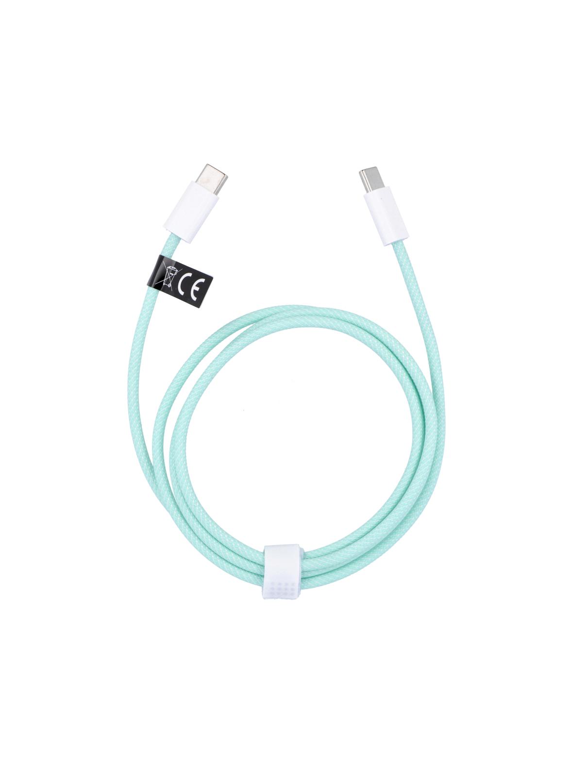 Kabel USB C do USB C PD QC3.0 3A 60W 1 m C263 zielony