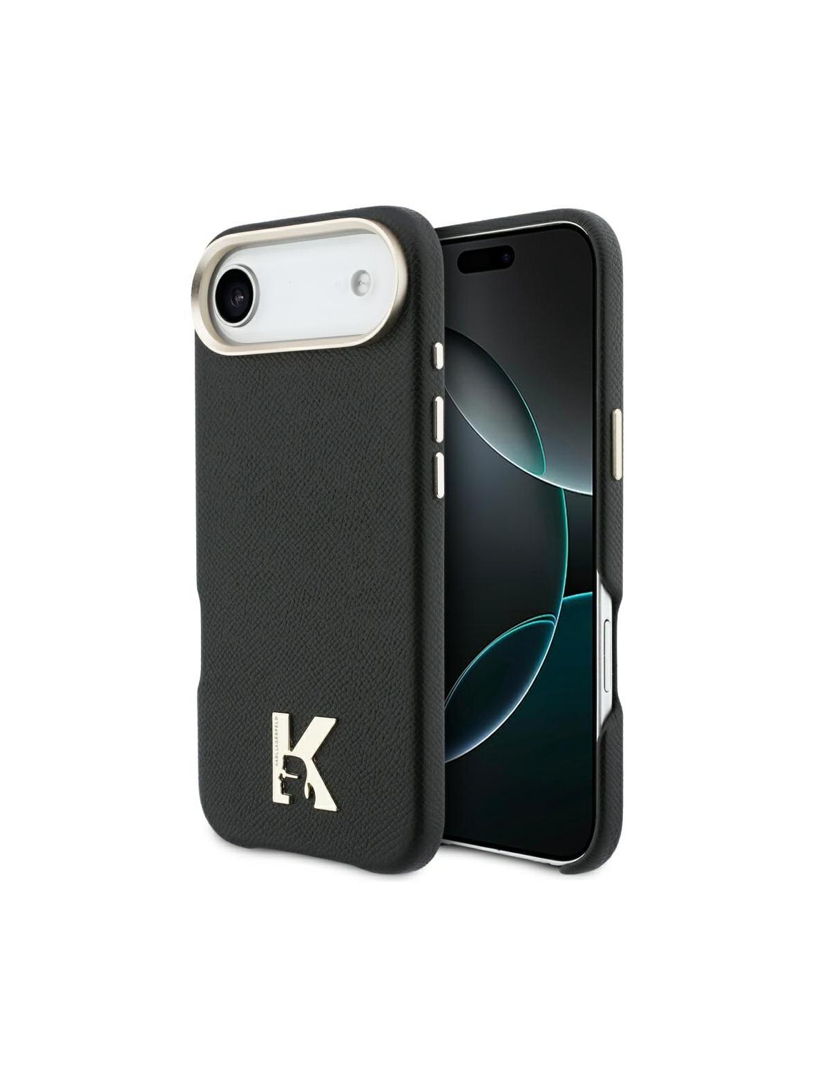 KARL LAGERFELD futerał do IPHONE 17 Air kompatybilny z MagSafe KLHMP17M5PGFKHGK (PU FW W/ KHead Logo) czarny