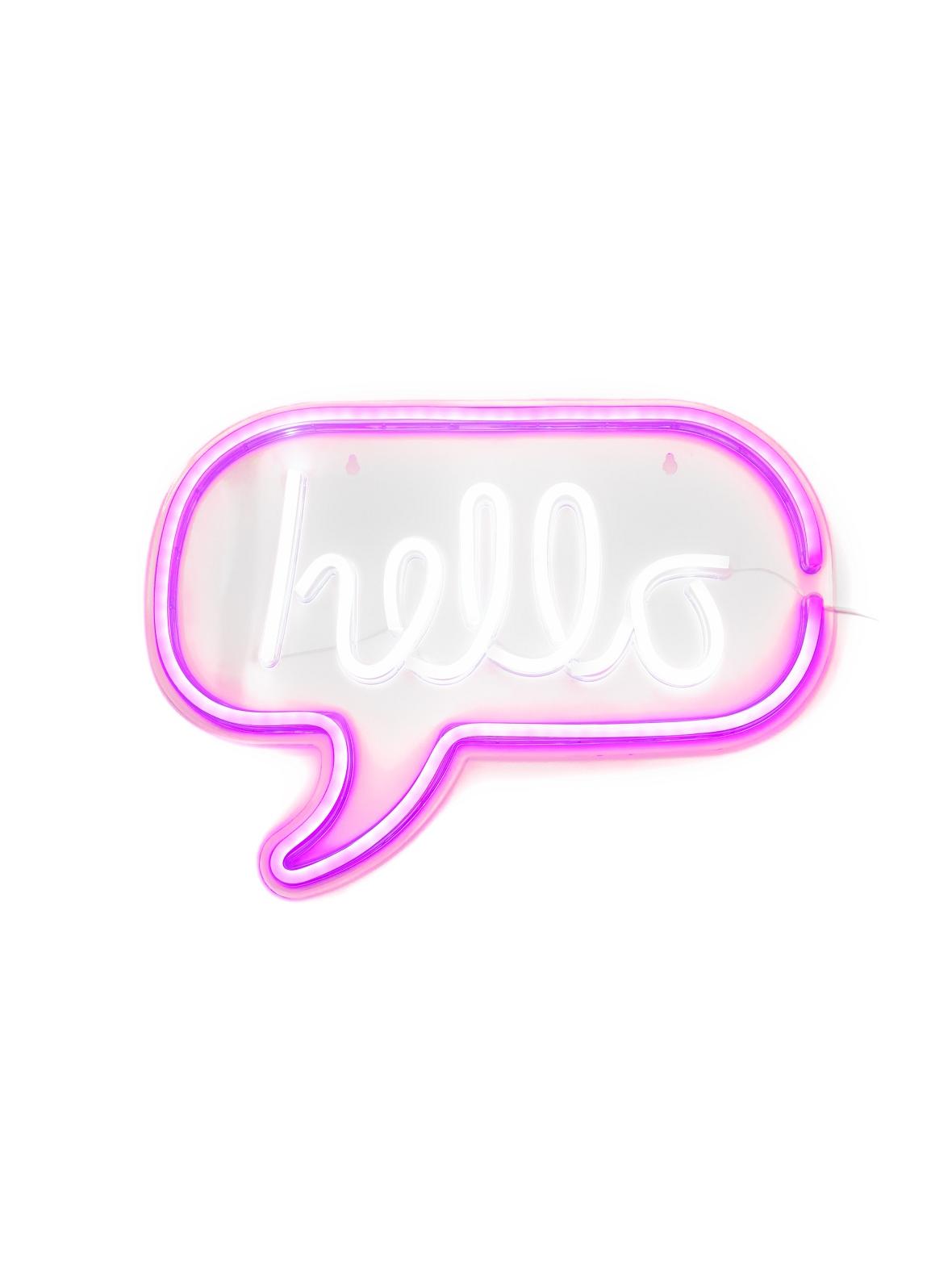 NEON NA ŚCIANĘ LED na USB - Hello model